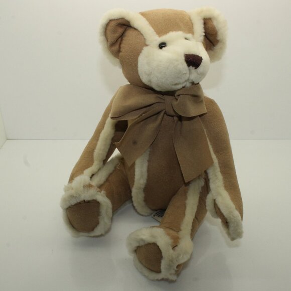 Bath & Body Works Plush HI I'M GINGERBREAD Teddy Bear 9" Two Tone Sherpa Suede - Picture 1 of 10